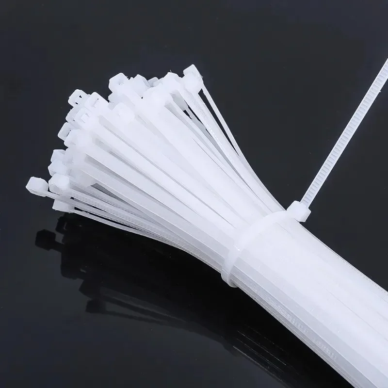 Description Picture 2 of item200/100Pcs Nylon Cable Ties Adjustable Self-locking Cord Ties Straps Fastening Loop Reusable Plastic Wire Ties for Home Office