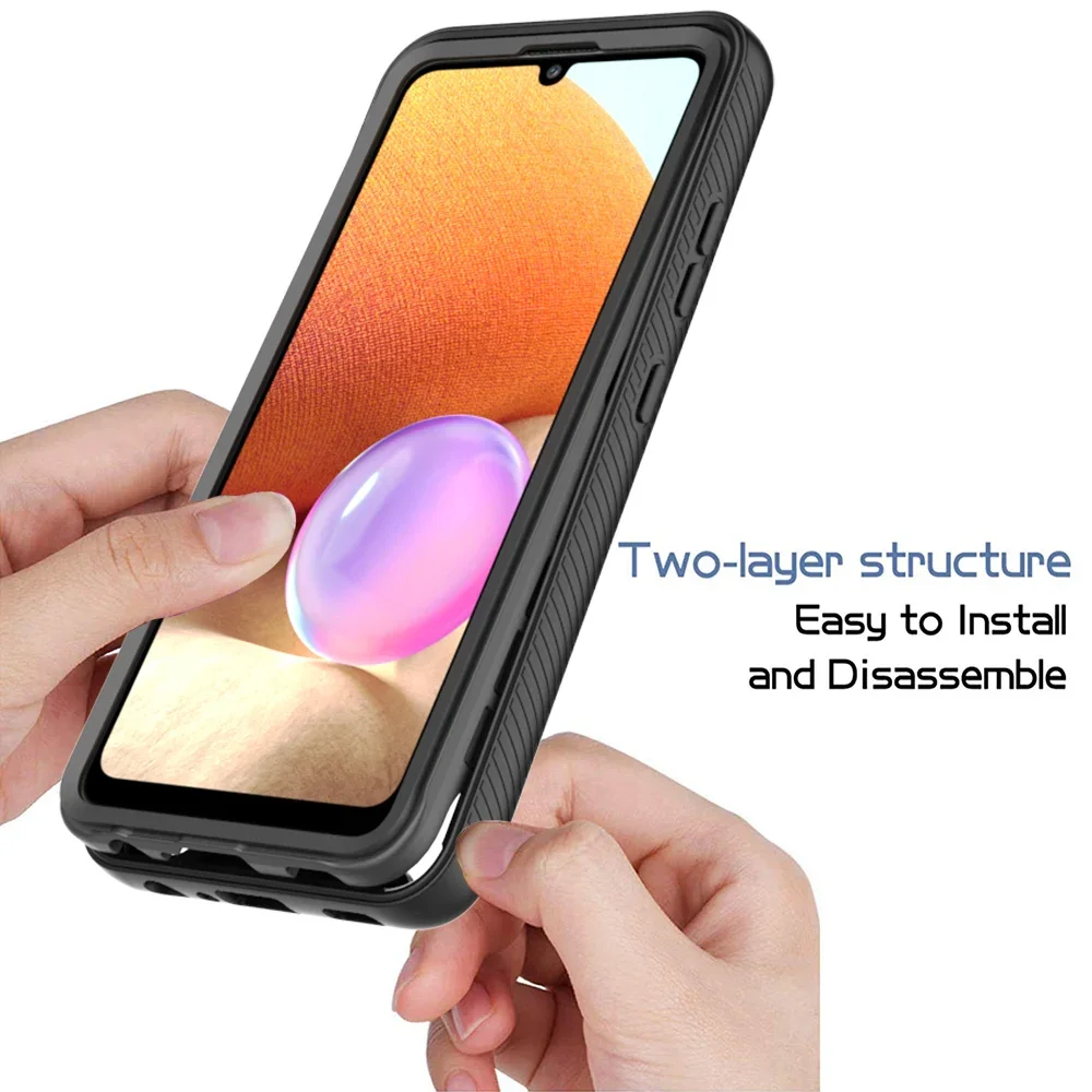 Hybrid Rugged Shockproof Case with TPU Plastic Back Cover