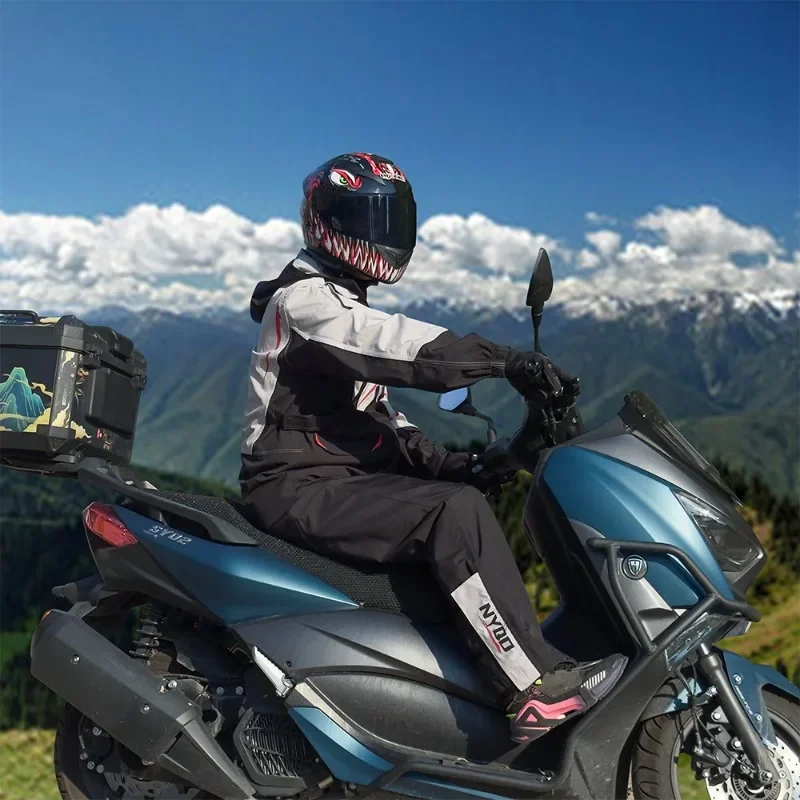 Motorcycle Raincoat Set Rain Pants Waterproof Jacket