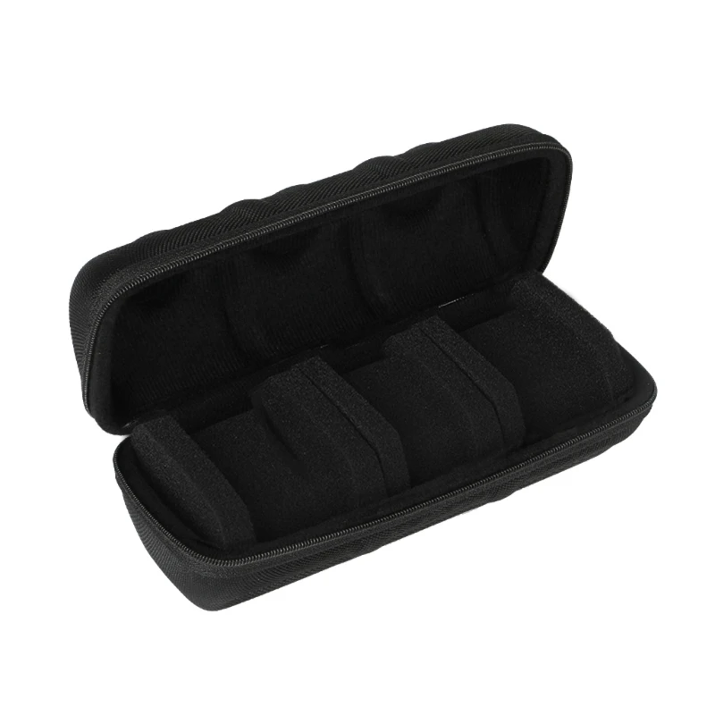 

Zippered Watch BraceletsStorage Case Shockproof EVA Plush Carrying Box Antishake Dropship