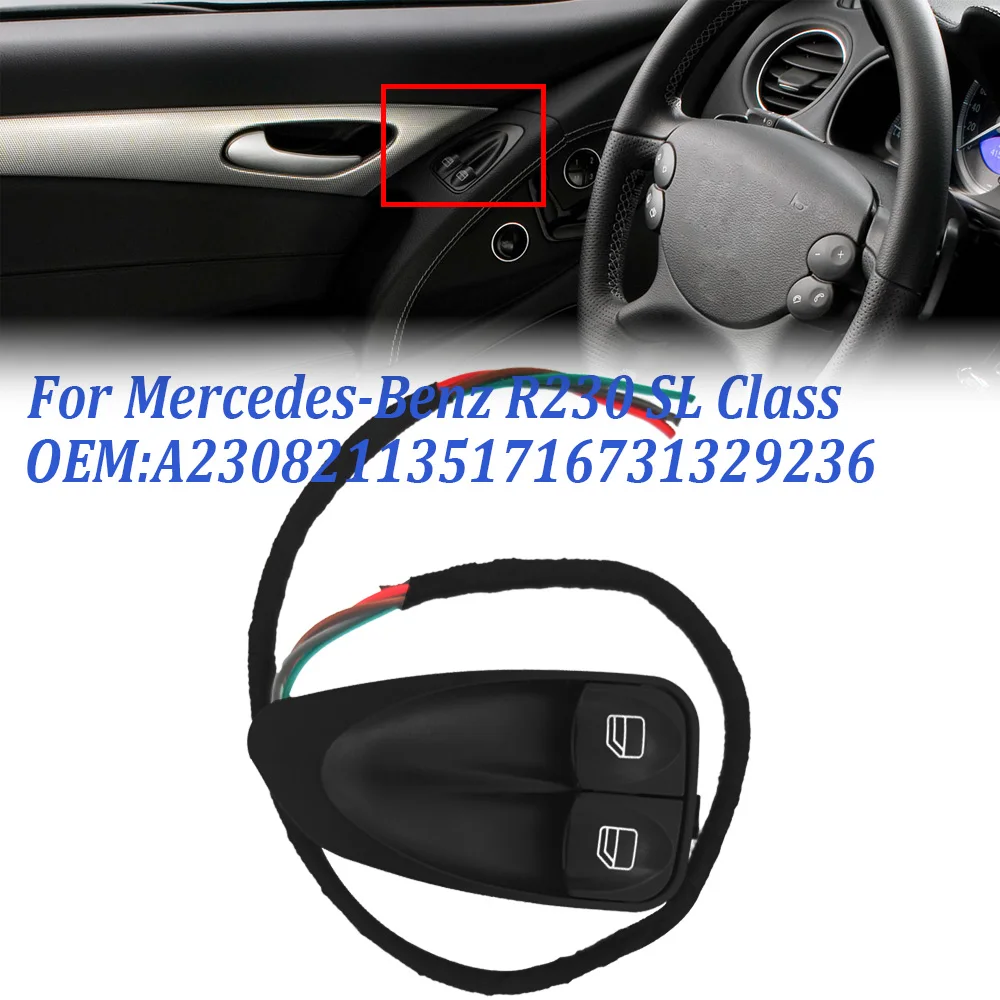 2308211351 Per Mercedes-Benz R230 Sl Classe Veicolo Porta Sinistra Interruttore Alzacristallo Accessori Muslimaccessori Interruttore Lato Conducente