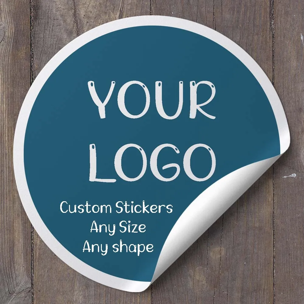 

1000pcs Custom Logo Stickers Customize Adhesive Labels Brand Label Sticker Personalized Logo on Sticker Packaging Labels