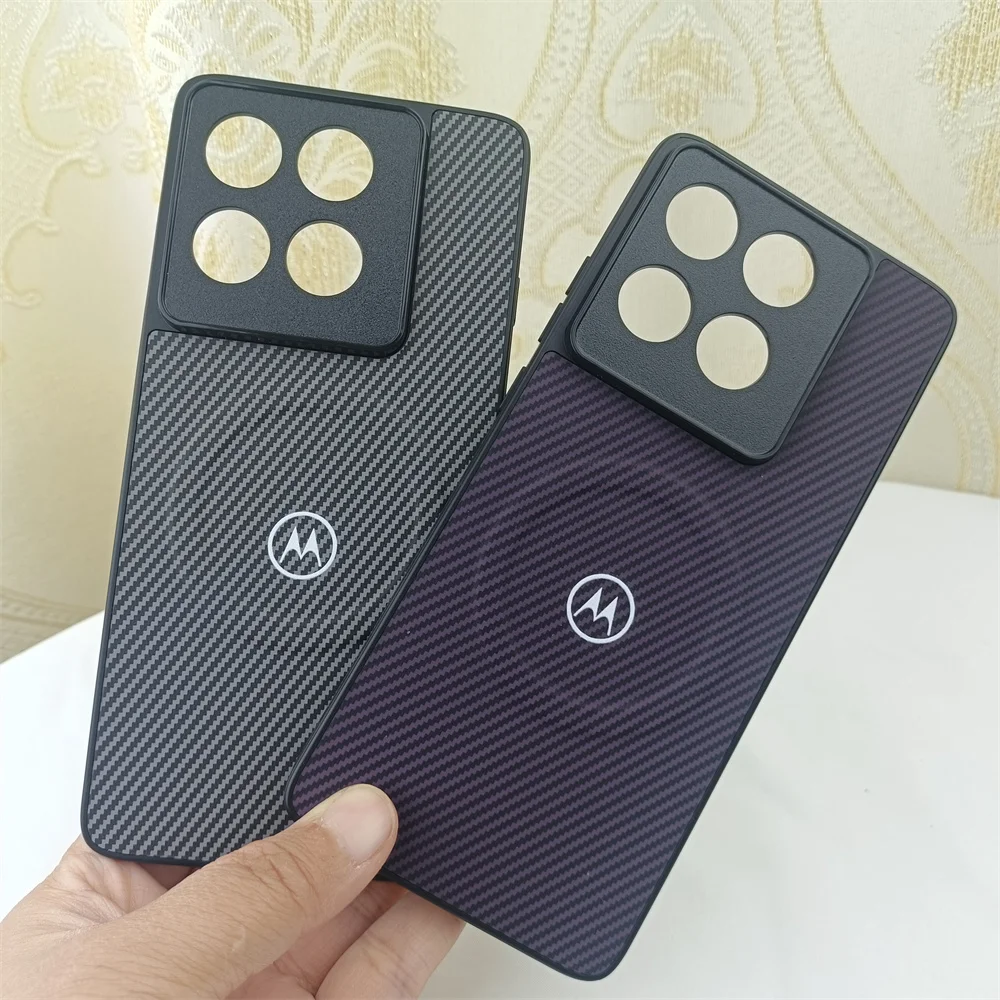 Carbon Fiber Texture Magnetic Phone Case with Wireless Charging Compatibility