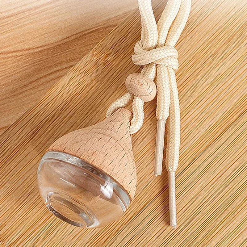 Flacon Diffuseur Vide Pour Voiture - Pendentif En Verre Goutte D'eau - Désodorisant Décoratif Intérieur Auto - 12