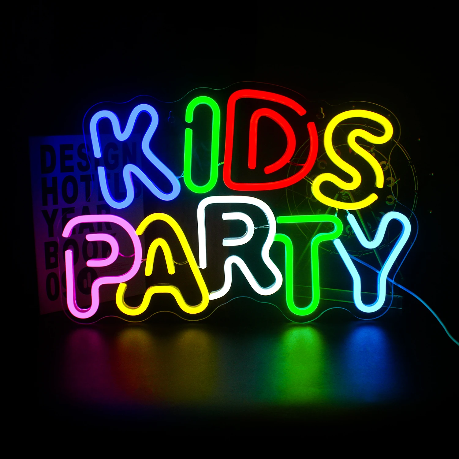 

ineonlife Kids Party Neon Sign Wall Decor LED Light Art Decorative Light Child Birthday Party Game Party Gift for Girls Boy Lamp