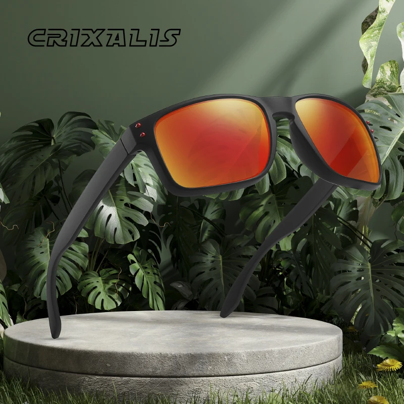 

CRIXALIS Square Anti Glare Polarized Sunglasses For Men Ultralight TR90 Sun Glasses Male Driving Mirror Eyewear Women UV400