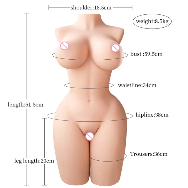 Female Realistic Body Half Sex Doll Big Breast Ass Male Masturbator Toys For Men Adult Goods
