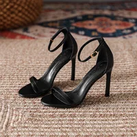 Women Open Toe Ankle Strap Stiletto Heel Dress Sandals Elegant Wedding Party Shoes Pumps High Heel Summer Classic Sexy Pumps - Image 2