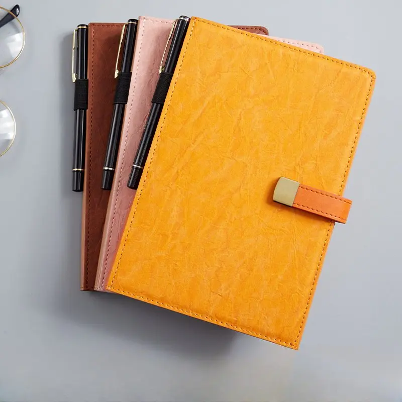 

Блокнот А5 из искусственной кожи легкий, деловой креативный блокнот с пряжкой, индивидуальный дневник, студенческий блокнот, Канцтовары для путешествий
