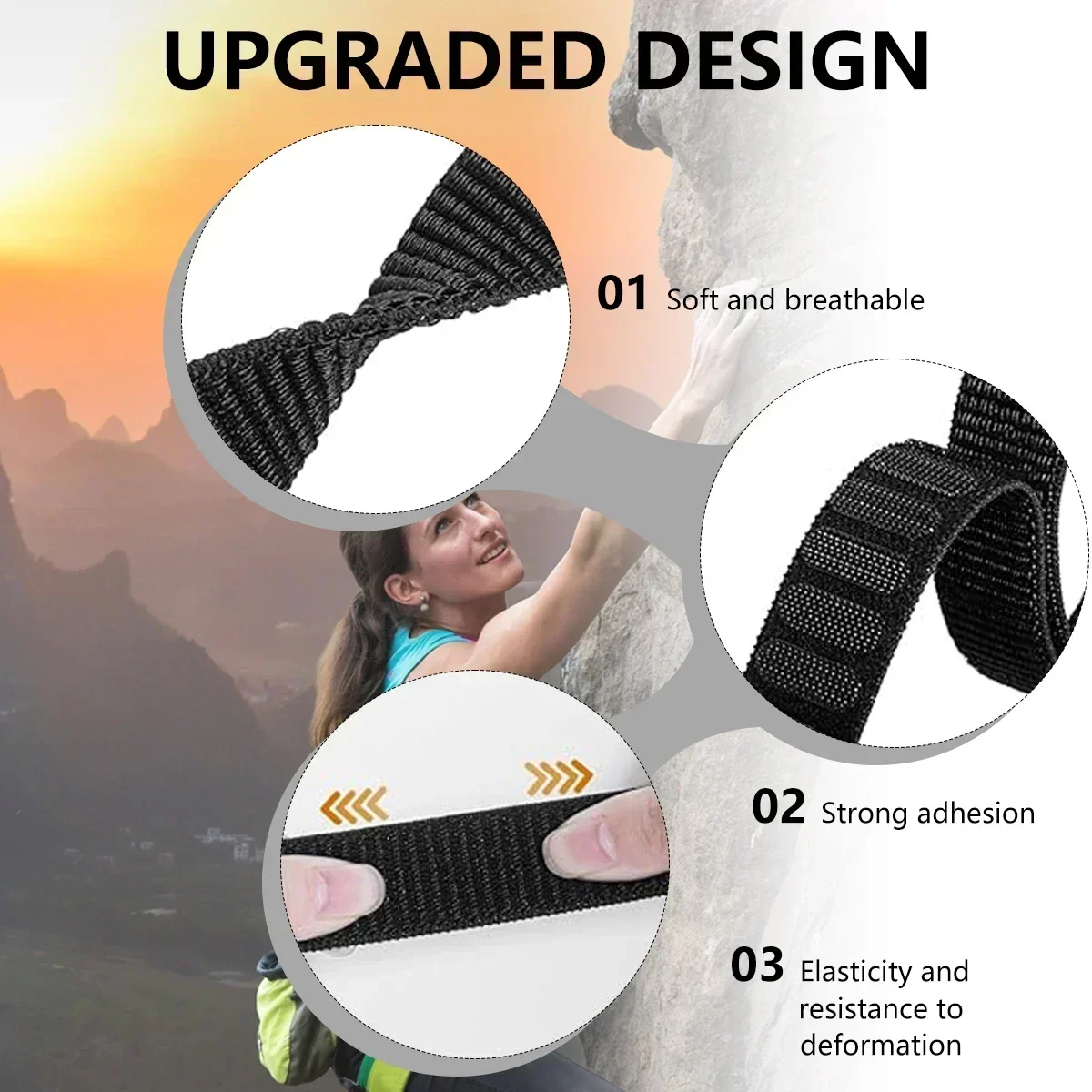 Nylon Tactical Strap, 26mm - Durable, Soft, Wear-Resistant Band