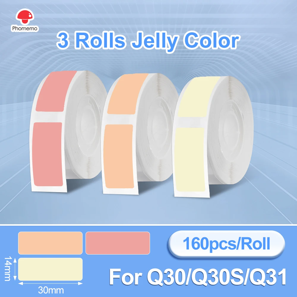 Portable Wireless Phomemo Q30 Mini Label Maker for DIY Date Stickers with Multiple Label Paper Options