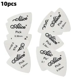 Professional Silver Metal Guitar Picks - 10-Pack (0.3mm Thin, Durable) (Triangle 10PCS)