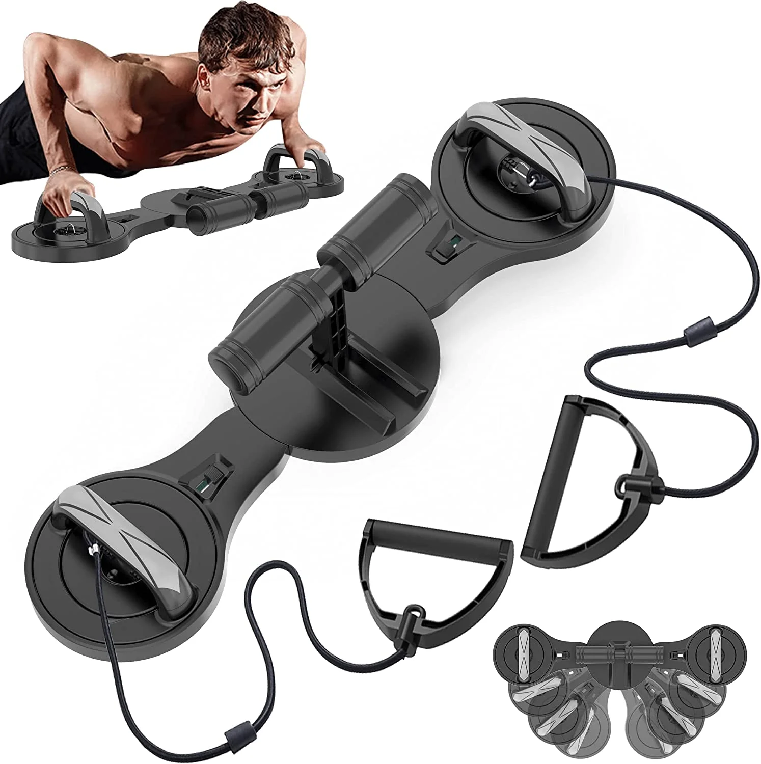 Home Exercise Push up Bars Stand Board Gym Strength Training with Strong Grip Handle for Chest Press Dips/Push up Stand