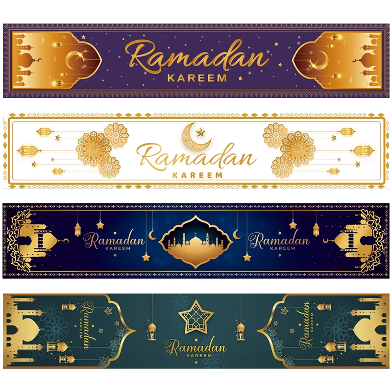 Ramadan Decoration Table Runner EID Mubarak Decor For Home Tablecloth Ramadan Kareem Islamic Muslim Party Eid Al Adha Gifts 2024