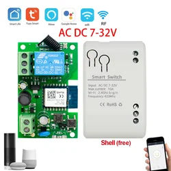 WiFi-Enabled Smart Garage Door Opener with Voice Control and Timer Integration (7-32V RF and Shell)