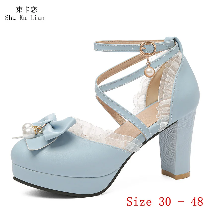 

High Heel Shoes Women Platform Pumps Woman High Heels Party Wedding Shoes Small Plus Size 30 - 48