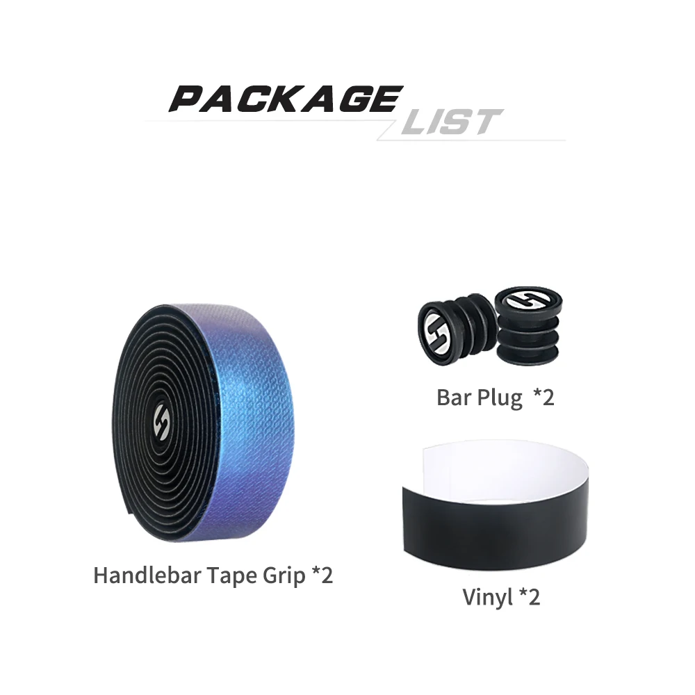 Road Bike Noctilucent Speed Handlebar Tapes Light Reflective Dazzle Cycling Bar Tape PU Leather Colorful Bicycle Fork Grip Tape bike handlebar tape