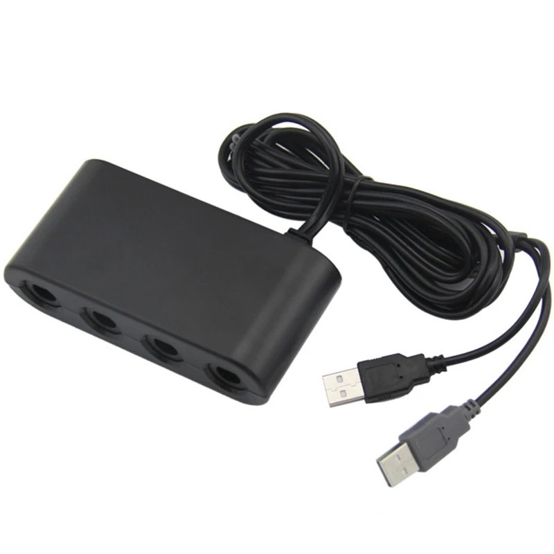 Конвертер с 4 портами для контроллера GameCube GC 3 в 1 USB-адаптер Plug & Play без задержек