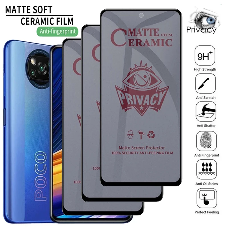 

Матовая керамическая Защитная пленка для Xiaomi Poco X3 Pro F3 M3 M4 Redmi Note 8 9 10 11 Pro 10S 9S 9T 8T 9C 9A
