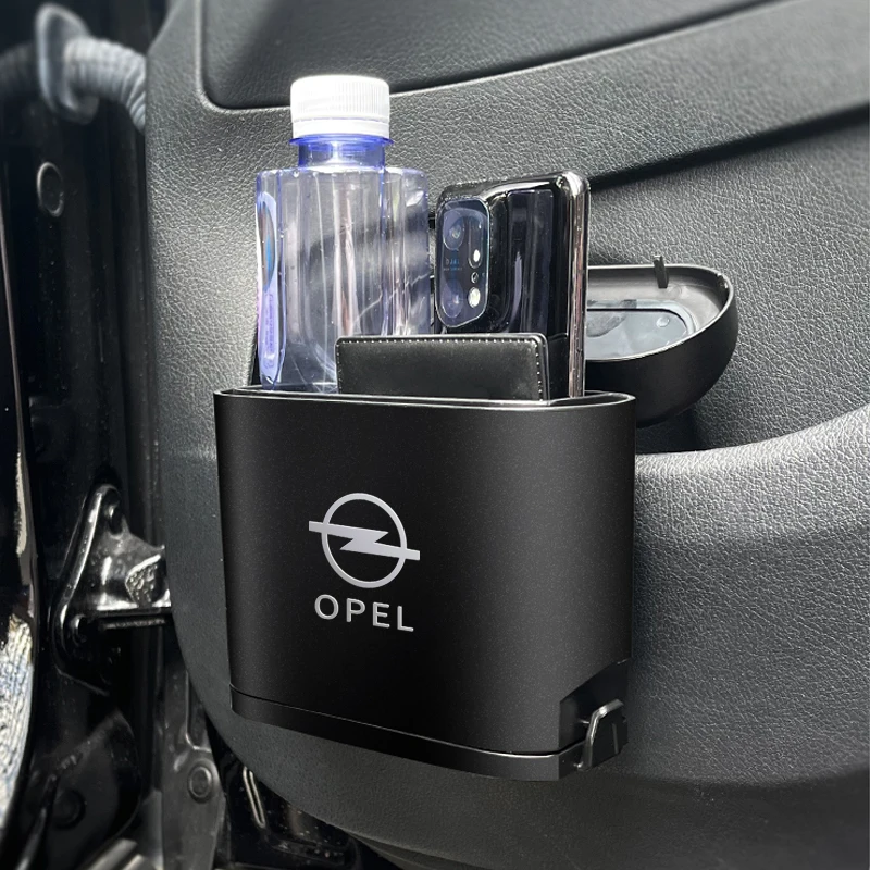 hidden Vehicle Garbage Dust Case Plastic Pressing Square Trash Can for Opel Astra H G J Insignia Mokka Zafira Corsa car trash can