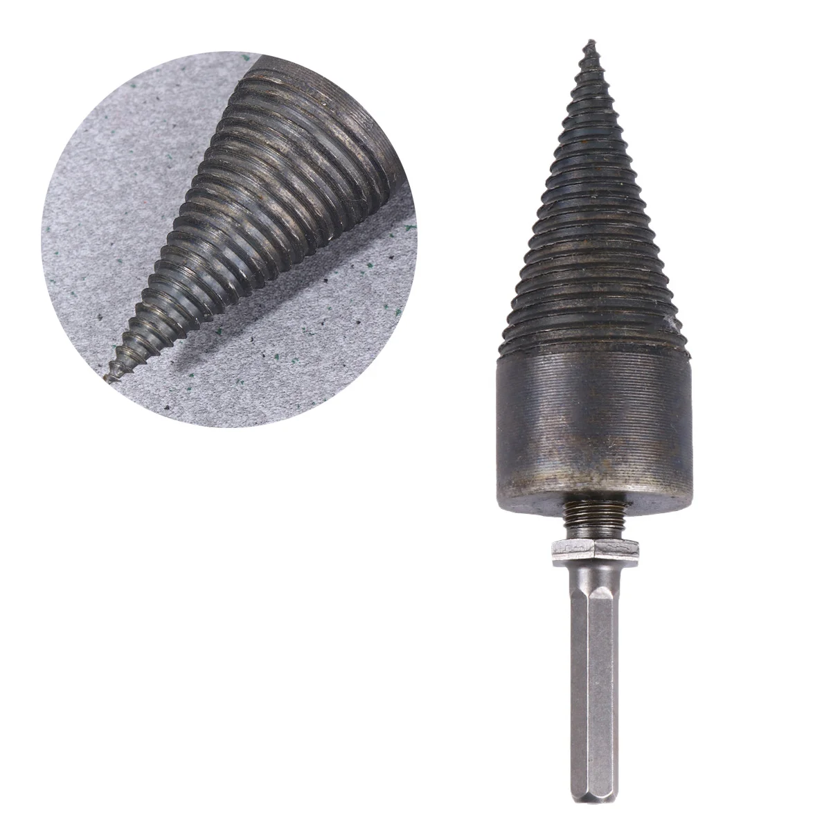 Log Splitter Drill Bit Screw Cones Kindling Woodworking Hole Hand Wisking Tool Electric Splitting Chopping Bits