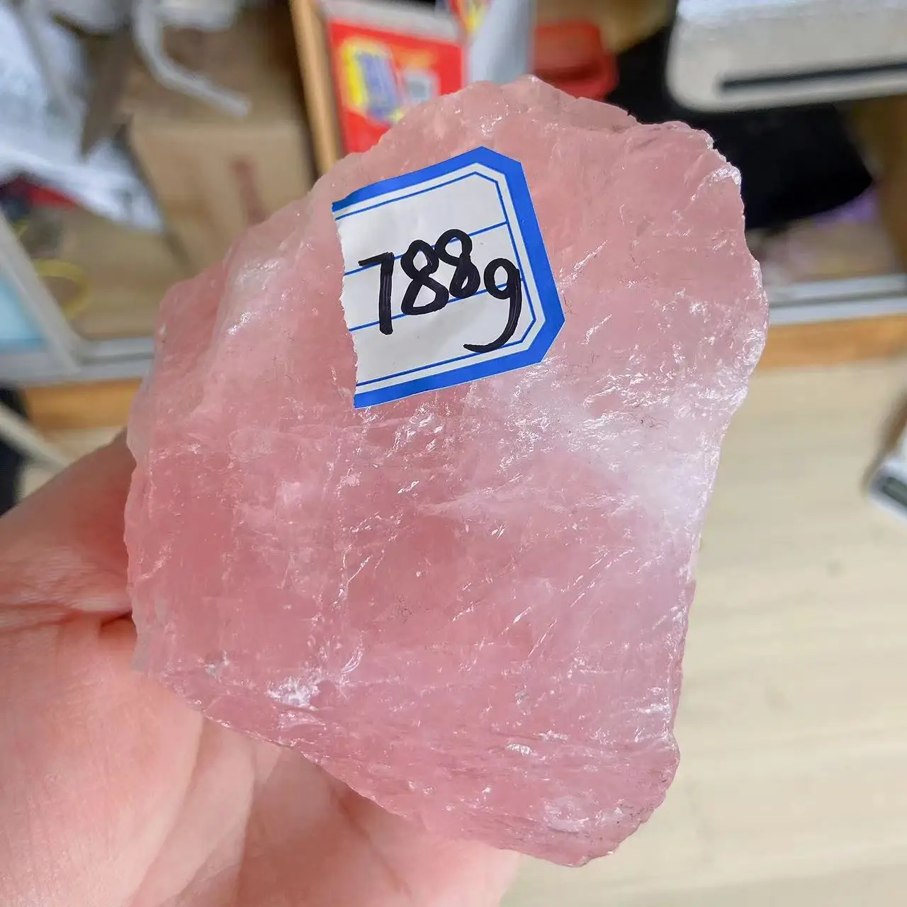 

100% Natural Pink Rose Quartz Stone Raw Crystal Stones Healing Mineral Specimen Rock Stone