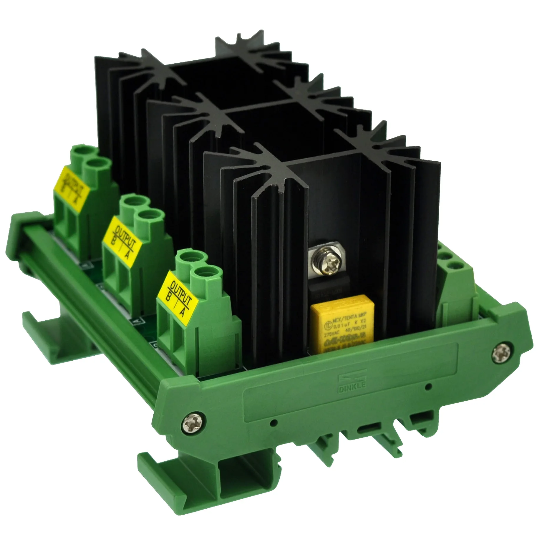 

CZH-LABS DIN Rail Mount 3 Channel 12 Amp Solid State Relay SSR Module, in 4 ~ 32VDC, out 100 ~ 240VAC.