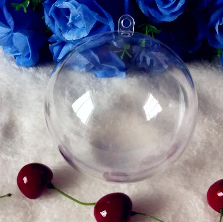 

70pcs/70balls 7cm Ball Clear Plastic Ball for Flower Preservation Container Candy Box Transparent Hollow Sphere Hanging Decor