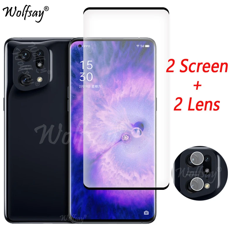 Vetro Temperato A Copertura Totale Per Oppo Trova X5 Pro Protezione Dello Schermo Oppo Trova X5 X3 X2 X5Pro Vetro Della Fotocamera Per Oppo Trova X5 P