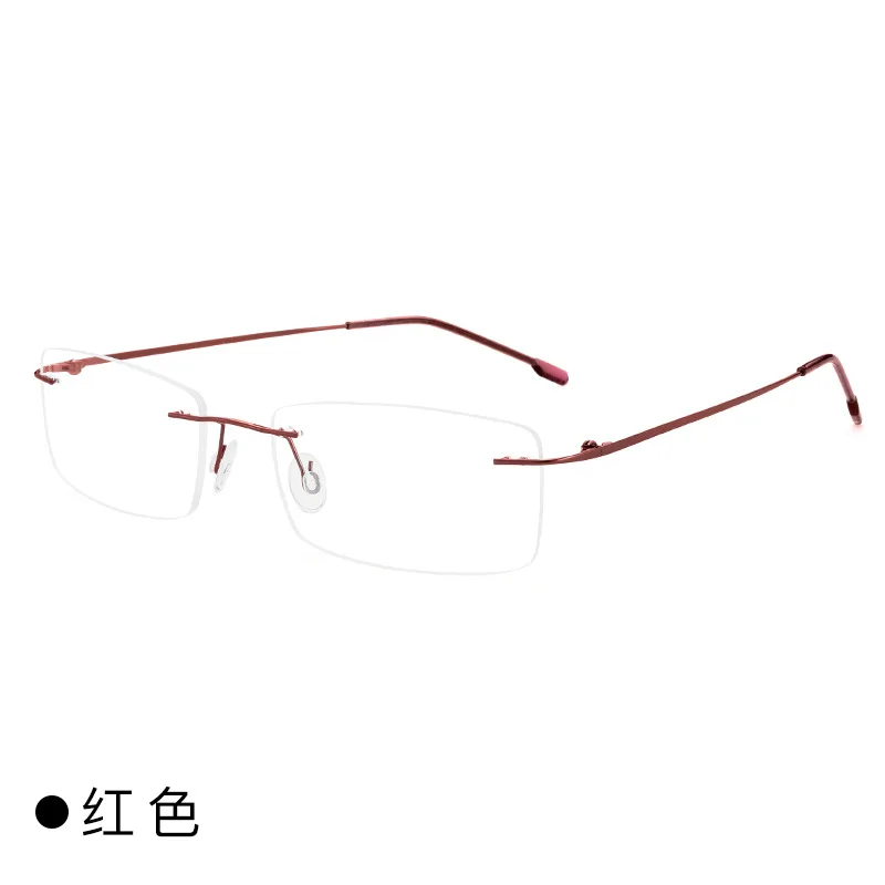 Titanium Myopia glasses men women rimless frame prescription glasses near-sighted myopia eyeglasses Anti-blue Light Eyewear