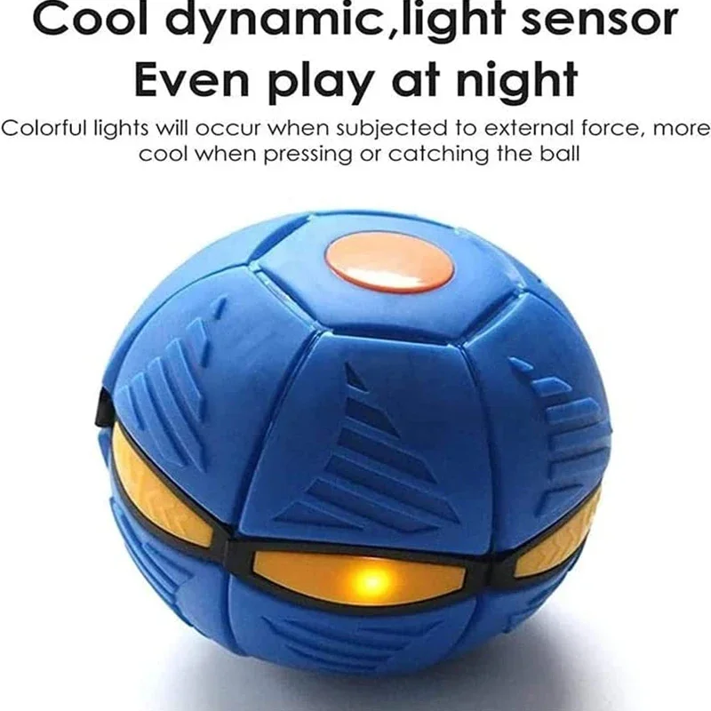 Dog Toys Flying Saucer Ball Pet Deformation UFO Toy Outdoor Sports Dog Training Equipment Dog\'s Play Flying DISC