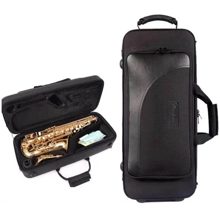 

Waterproof Nylon bE Alto Saxophone Bag PU Leather Bag Portable SAX Case Double Shoulder Saxophone Bag bE Saxophone Bag Backpack