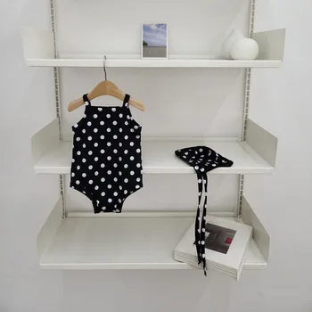 2024 New Baby Toddler One-piece Swimwear With Hat 1