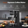 Sejoy 110V Espresso Coffee Machine 2in1 Semi-automatic Concentrated Ground Coffee Cafeteria 20Bar for Milk Foam Household Office 3