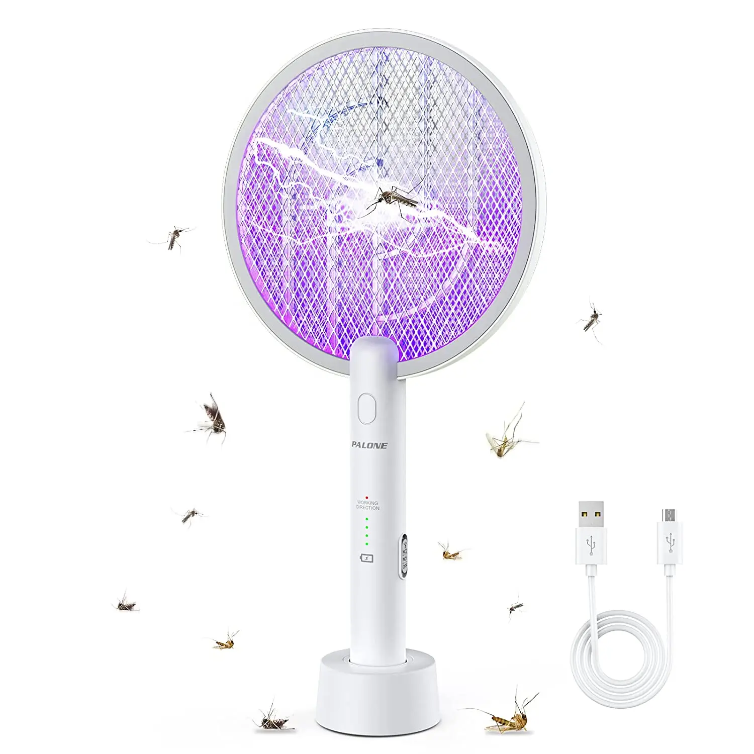 PALONE 모기 퇴치 라켓, 여름철 필수 모기 퇴치 램프, 모기 퇴치 인공 킬러, 편리한