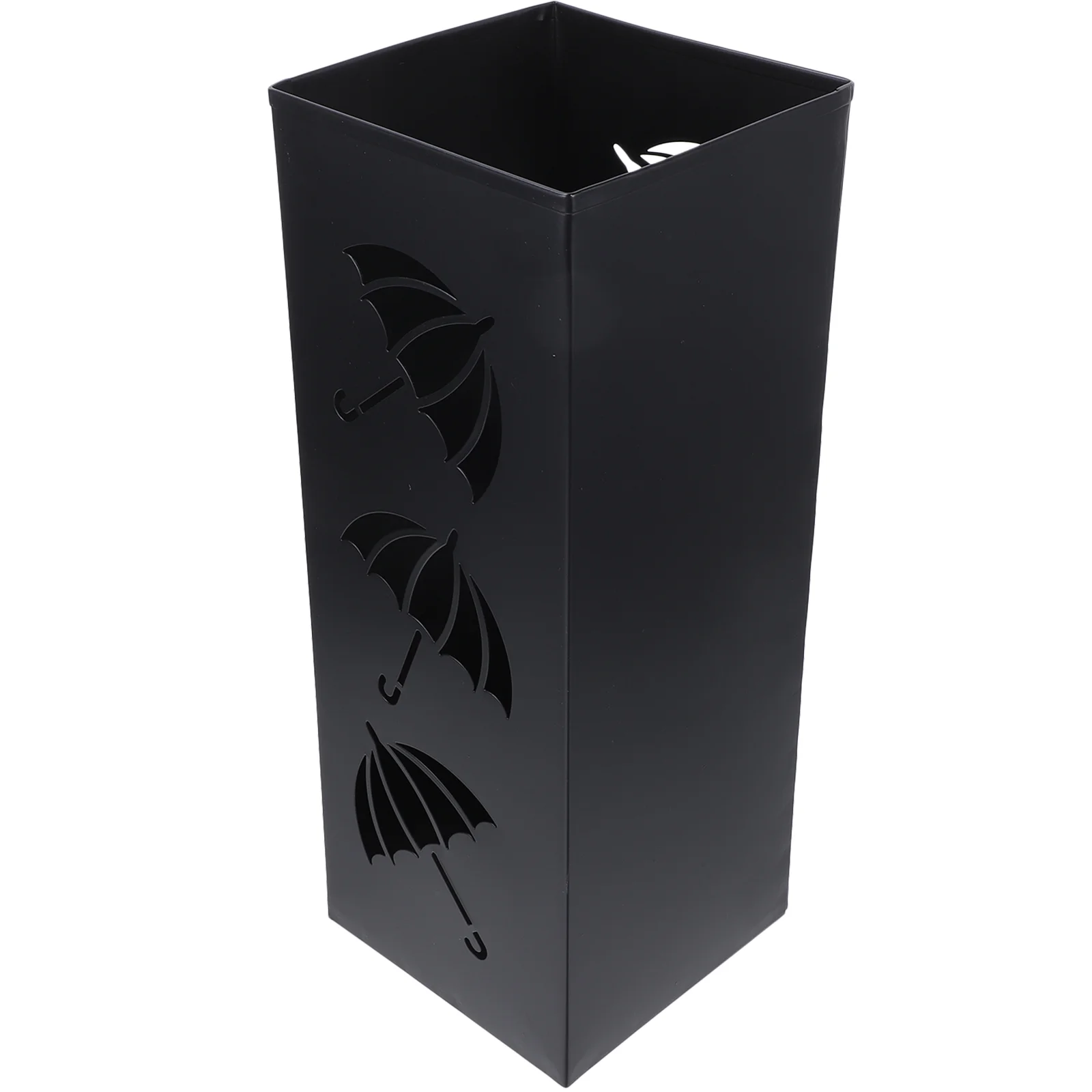

Umbrella Stand Rack Metal Square Umbrella Holder Free Standing Umbrella Storage Organizer Bin Hollow Out Umbrella Bucket Canes