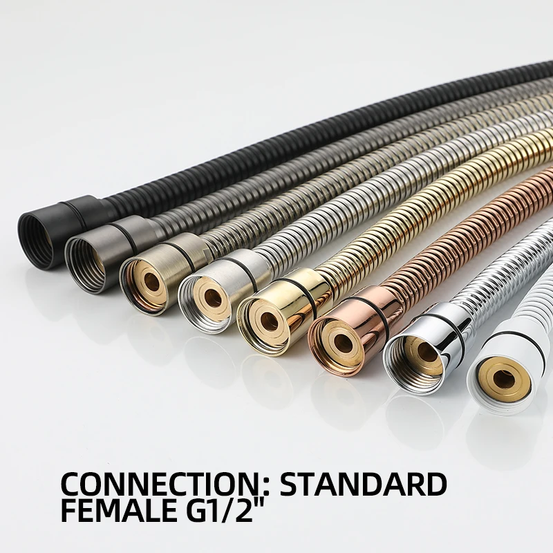 Shower hose plumbing hose stainless steel shower hose 1.5m universal encrypted explosion-proof