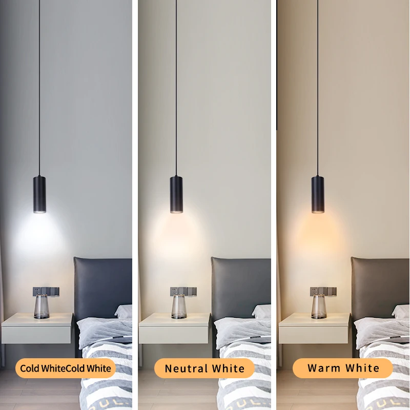 Pendant Lamp LED Ceiling Chandelier Modern 2024 Lustre Living Room Kitchen Dining Light 160-300mm Luxury Long Tube Hanging Lamps 2