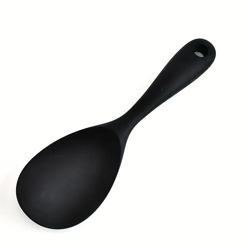 Silicone Rice Paddle Spoon, Non Stick Heat Resistant Kitchen Gadge Rice Spoon, Scooper, Spatula, Spoon Paddle, Ri