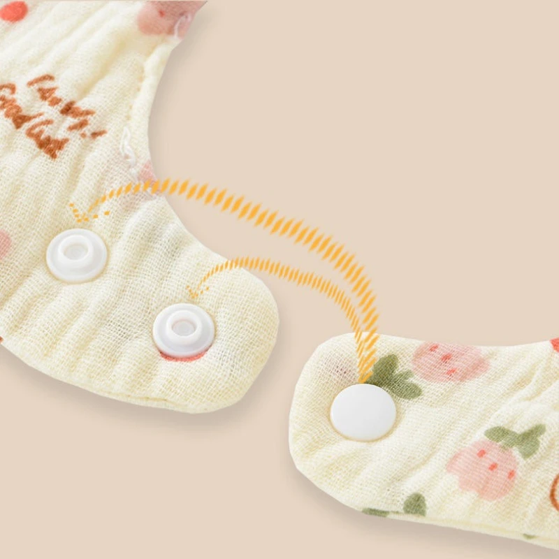 360 Degree Newborn Baby Bibs for Kids Boys Girls Cute Burp Cloths Cotton Muslin Soft Infants Breathable Feeding Bibs Accessories