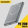 Essager Thin Wireless Power Bank Magnetic 20W 5000mAh Portable Fast Charging External Battery for Magsafe For iPhone 16 15 14 13 1