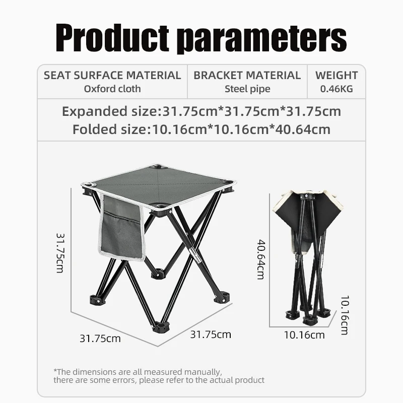 Folding Chair Portable Fishing Chair High Load Bearing Durable Small Stool Camping