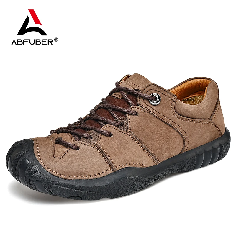 

Genuine Leather Casual Shoes Men Outdoor Top Quality Rubber Non-Slip Men Sneakers Soft Men Flats For traveling Zapatos Hombre