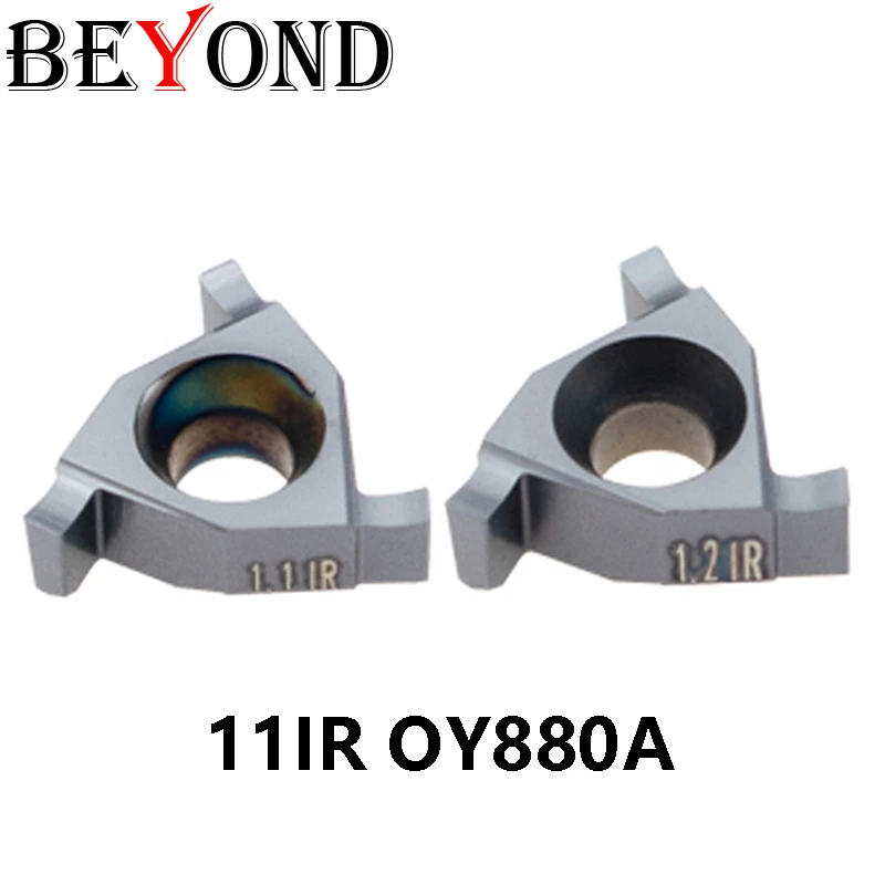 

BEYOND 11IR OY880A 0.8mm 0.9mm 1.0mm 1.1mm 1.2mm 1.3mm Shallow Grooving Knife Milling Carbide Insert Blade Lathe Turning Cutter