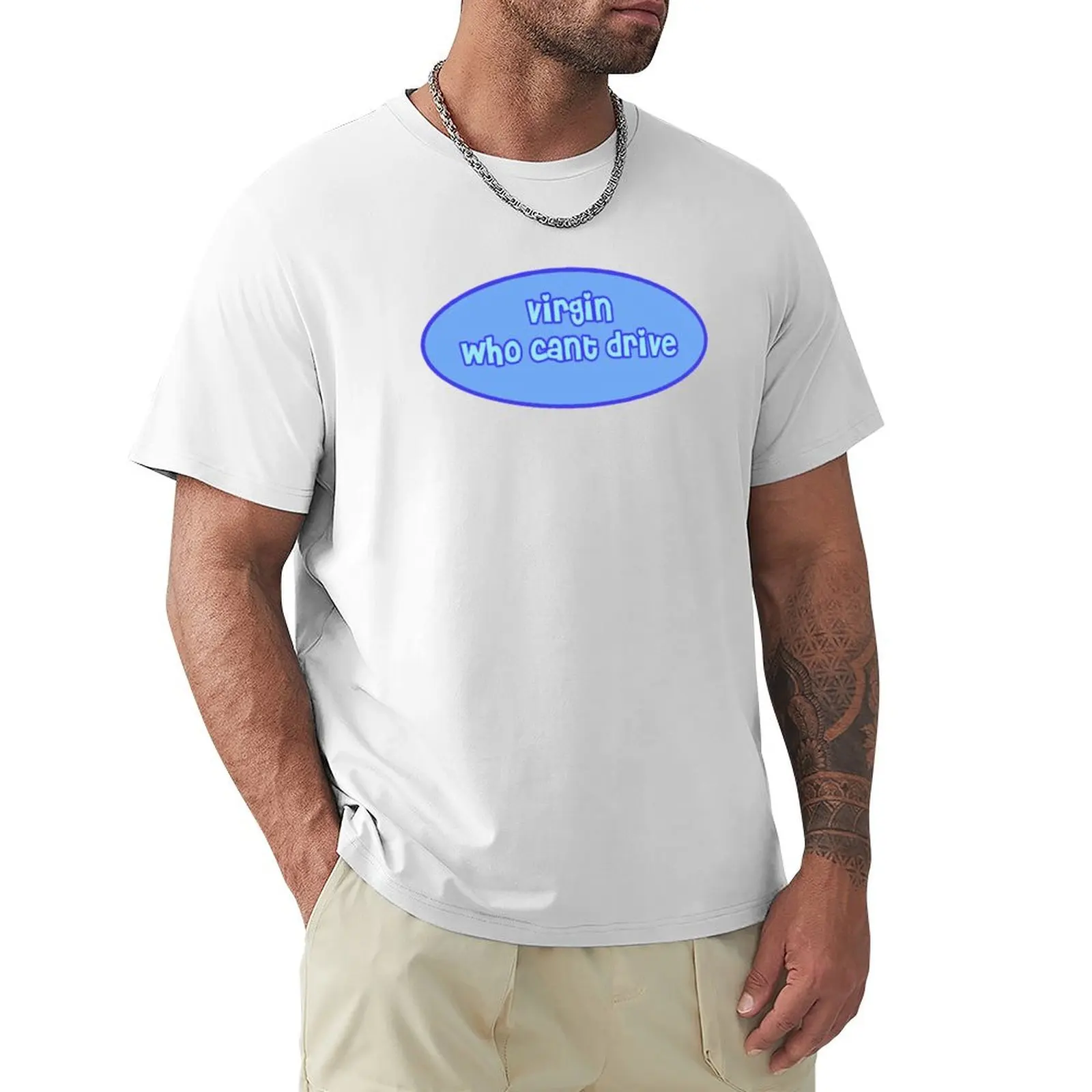 

virgin who cant drive bumper sticker T-shirt blanks funnys sweat shirts, men