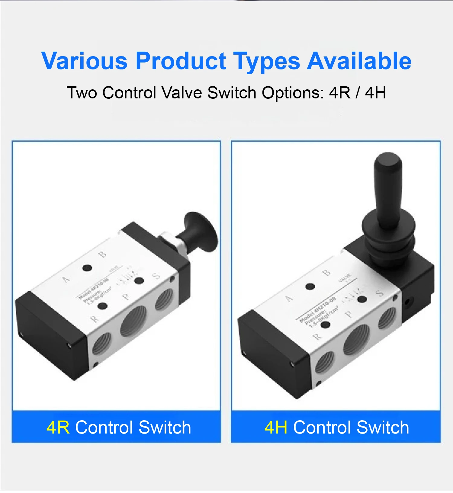 4H210-08/4R210-08 Pneumatic Manual Directional Control Valve Hand Lever Air Swit