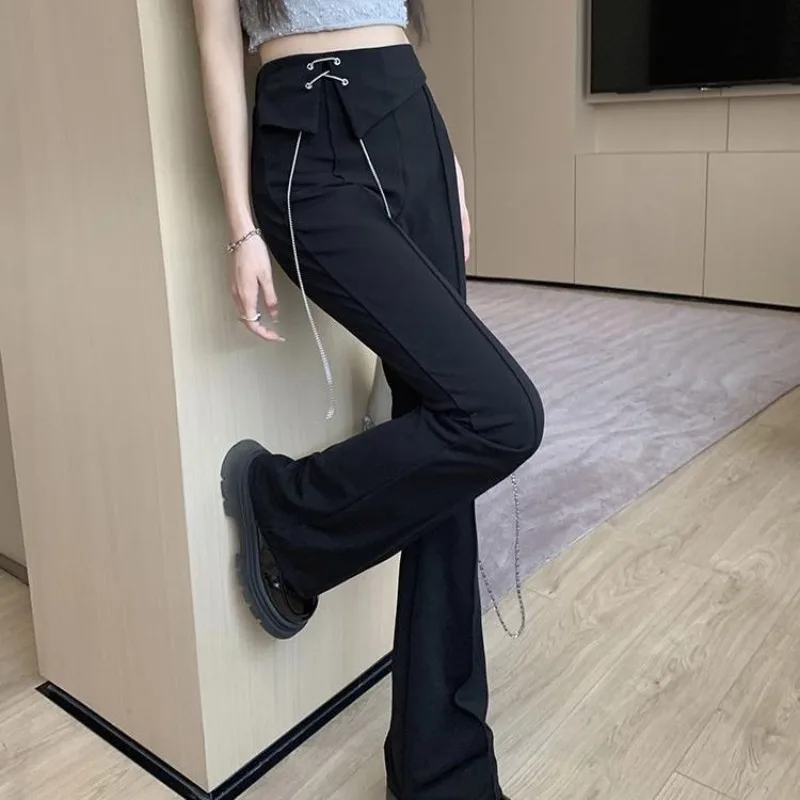 High Waist Flared Pants for Women | Korean Bootcut Trousers Pack of 4 (Sizes 28–34) Wholesale India main image 0