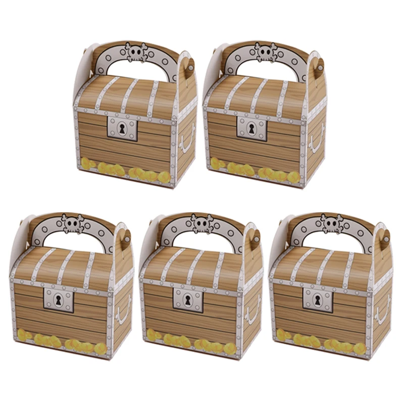 5/10/20PCS Pirate Treasure Goodies Boxes – Party Favor Boxes for Kids Pirate Theme Birt... - SKU CFB01934 - UGI Packaging