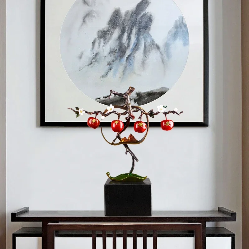 

Pure Brass Pingping an Apple Decoration Creative Home Decoration Living Room TV Cabinet Company Office Gift
