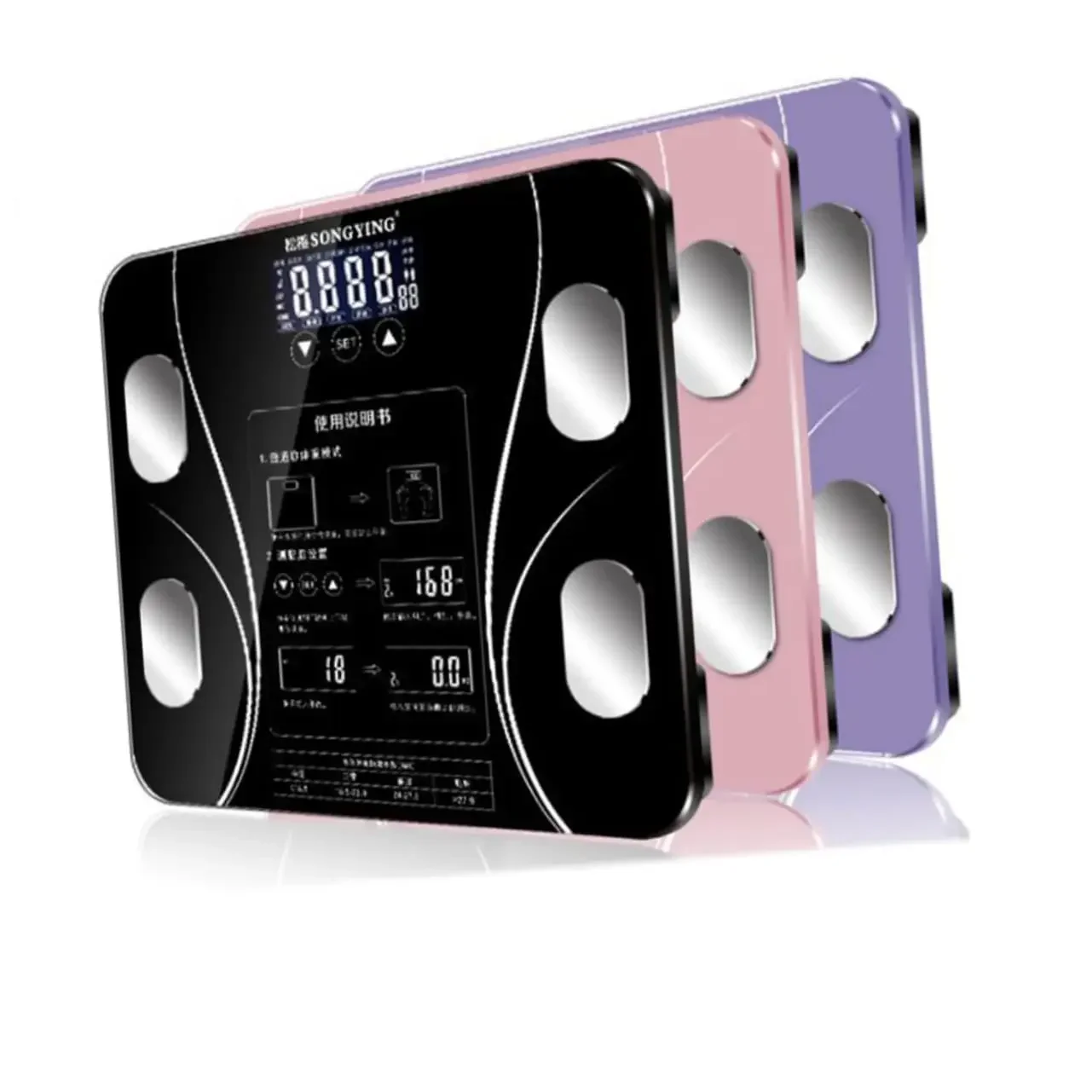 Electronic Scale Bluetooth Weighing Scale Home Charging Healthy Body Weight Bascula Ba&ntilde;o